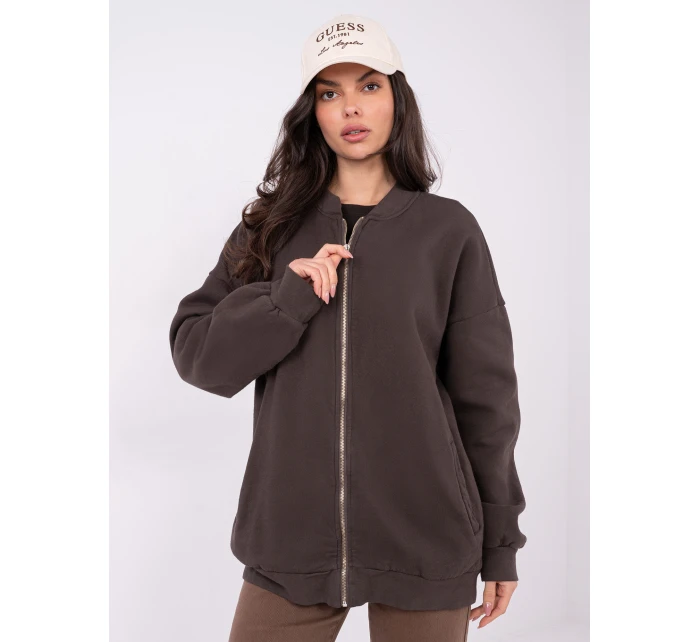 WT BL mikina A1454.84 tmavě hnědá