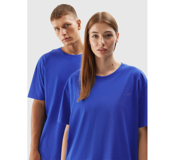 Unisex bavlněné tričko 4FAW23TTSHU0885-36S modré - 4F