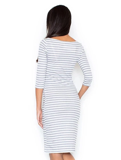 Dámské šaty model 18132972 šedé - Figl