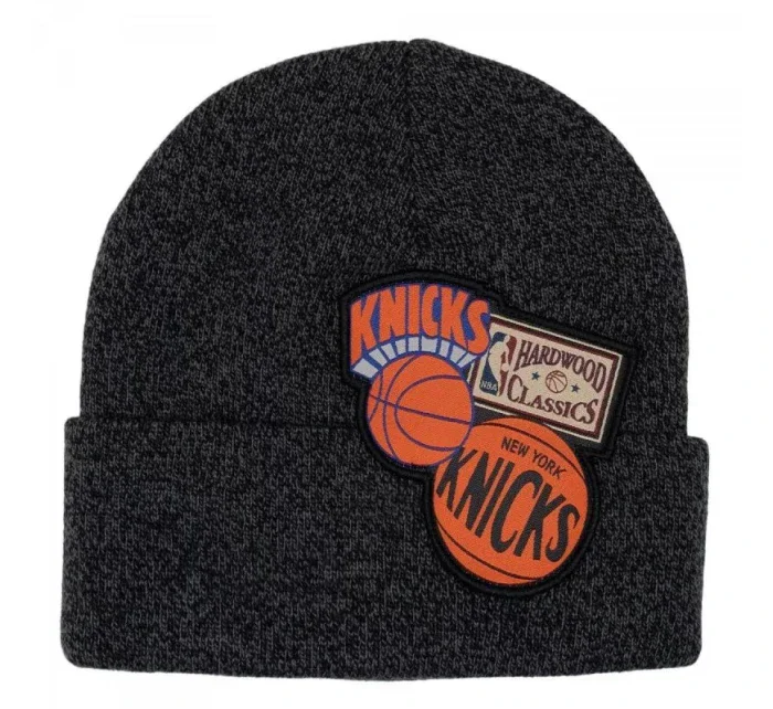 Pánská / junior čepice New York NBA Logo HCFK4341 Tmavě šedá s černou vzor oranžová - Mitchell & Ness Pánská / junior čepice New York NBA Logo HCFK4341 Tmavě šedá s černou vzor oranžová - Mitchell & Ness