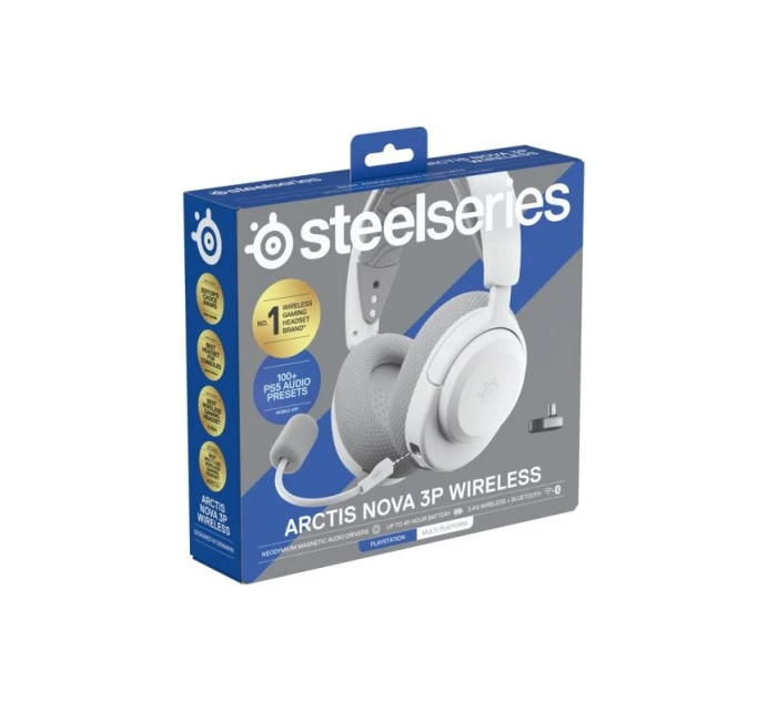 Nova 3P Wireless pro sluchátka bílá model 21716751 - Steelseries Nova 3P Wireless pro sluchátka bílá model 21716751 - Steelseries