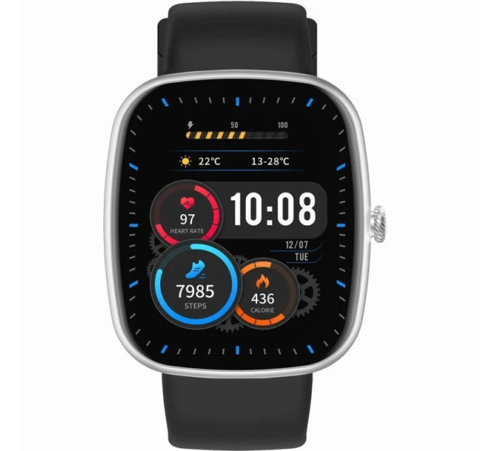 GRAVITY GT18-4 Pánské chytré hodinky Orange Silicone Strap + Black Strap GRAVITY GT18-4 Pánské chytré hodinky Orange Silicone Strap + Black Strap