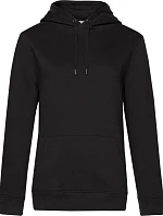 B&C QUEEN Hooded_° Dámská mikina s kapucí 01.W02Q black pure