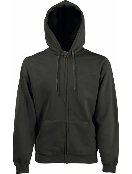 Fruit of the Loom Premium Hooded Sweat Jacket Mikina s kapucí 16.2034 charcoal Fruit of the Loom Premium Hooded Sweat Jacket Mikina s kapucí 16.2034 charcoal