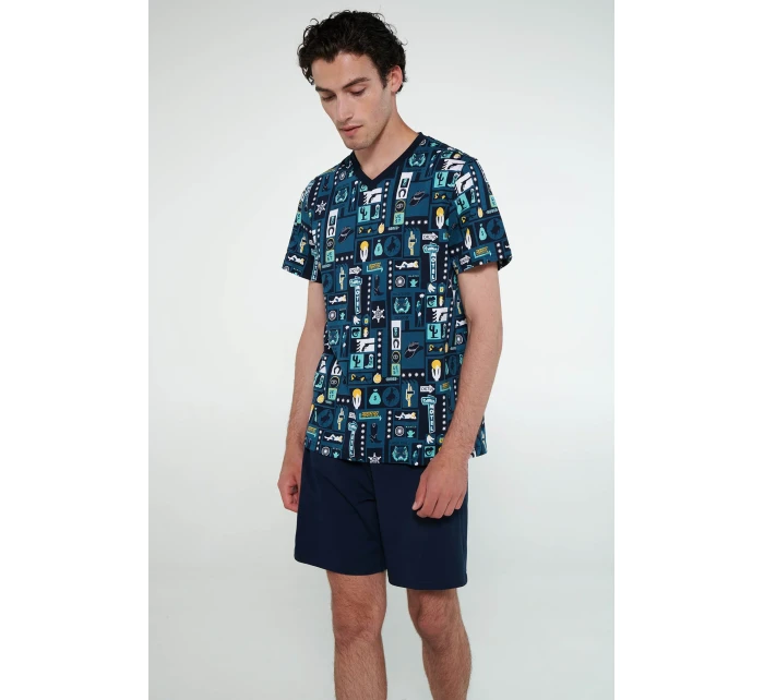 Vamp - Pyžamo s krátkými rukávy 20652 - Vamp Vamp - Pyžamo s krátkými rukávy 20652 - Vamp