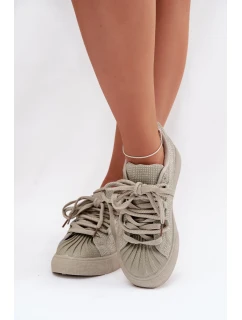 Ozdobené dámské tenisky zelené model 21834867 - Boto