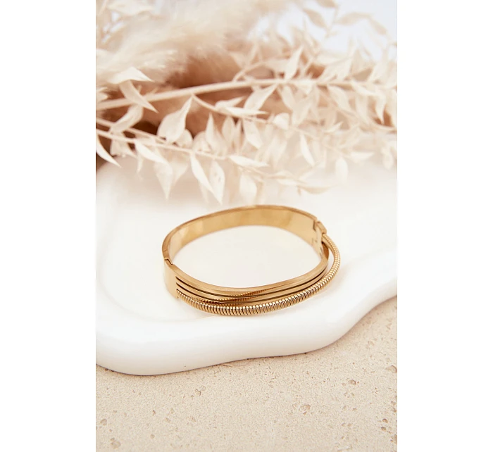 Dámský náramek ze nerezové oceli zlatý Dámský náramek ze nerezové oceli zlatý