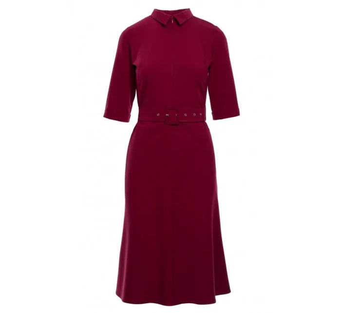 S231 Límcový dres s páskem s přezkou - kaštanový