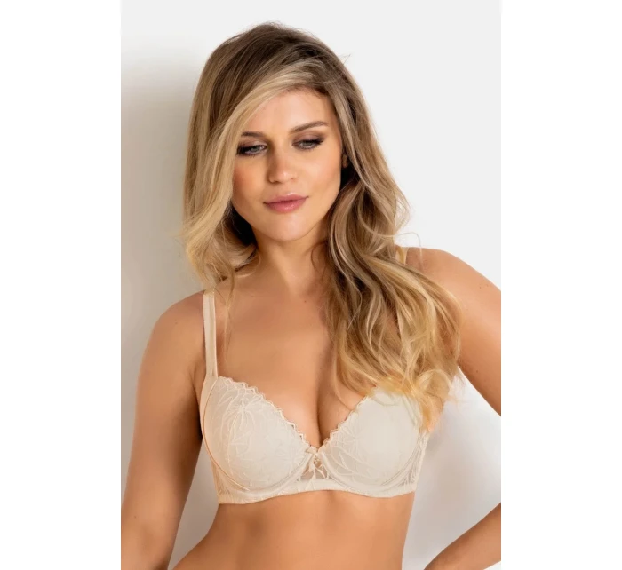 Dámská podprsenka PATI PUSH UP 19238 Béžová - Mediolano Dámská podprsenka PATI PUSH UP 19238 Béžová - Mediolano