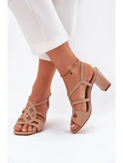 Sandály na podpatku model 212835 Step in style Sandály na podpatku model 212835 Step in style