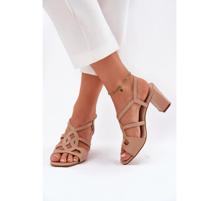 Sandály na podpatku model 212835 Step in style Sandály na podpatku model 212835 Step in style