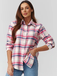 Košile s dlouhým rukávem  model 224093 Makadamia