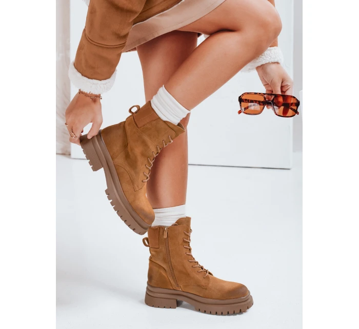 Dámské kozačky camel Dstreet model 21971992 - FashionStreet