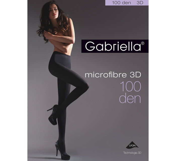 Dámské punčochové kalhoty Gabriella Microfibre 3D 119 5-XL 100 den