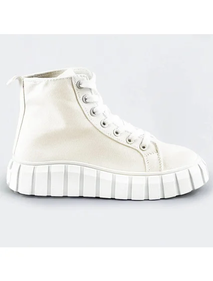 Bílé šněrovací boty (XA060)