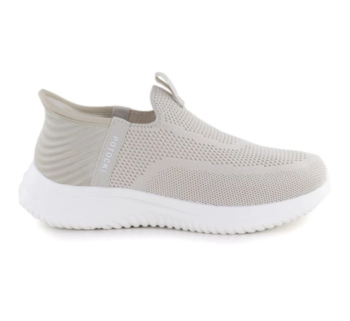 Dámská slip on sportovní obuv béžová Potocki BK01312