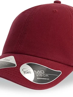 Atlantis Headwear Fraser 6 panelová kšiltovka 33.0104 cardinal red