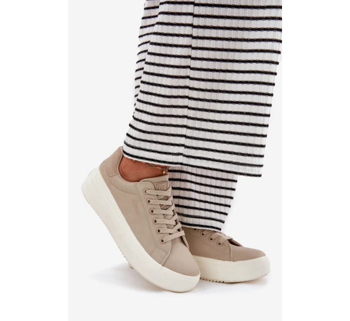 Dámské Textilní Tenisky Na Platformě Big Star model 21693197 Béžové - Big Star Shoes