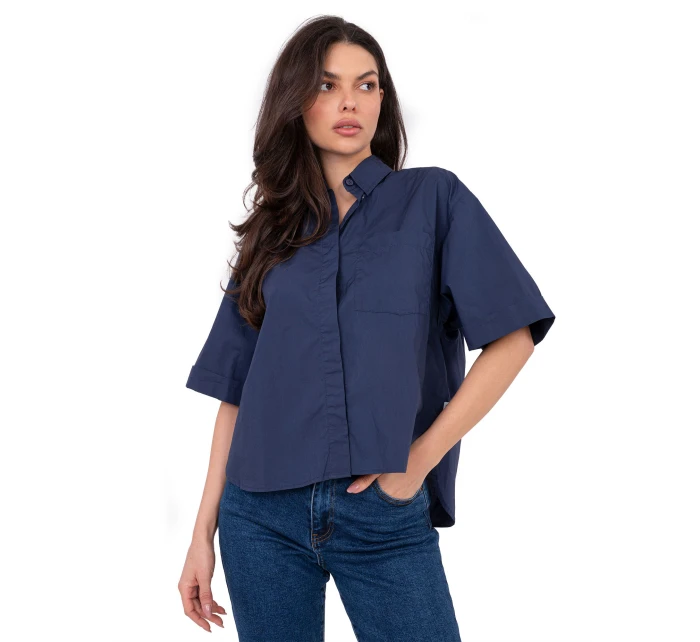 Halenka D70089M11339A tmavě modrá Halenka D70089M11339A tmavě modrá