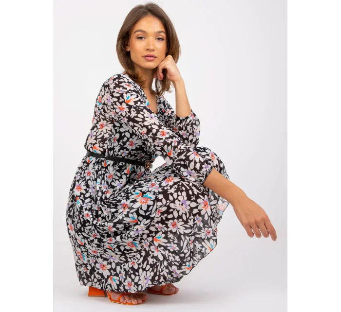 Šaty DHJ SK 10536A 1.80 černobílých