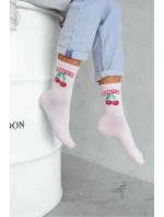 Dámské ponožky CHERRIES – pudrově růžové Dámské ponožky CHERRIES – pudrově růžové