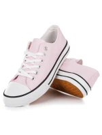 Praktické  tenisky růžové dámské bez podpatku