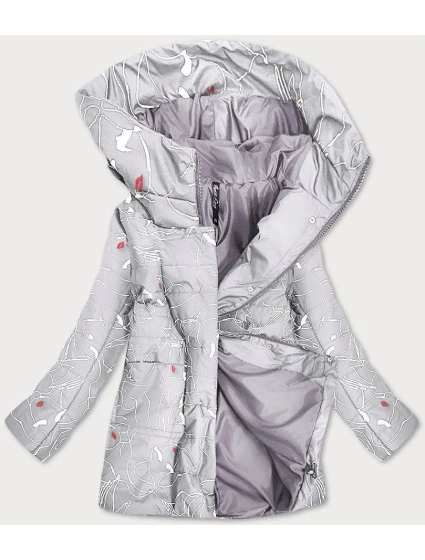 Dámská vzorovaná šedá bunda model 14975005 - ROSSE LINE