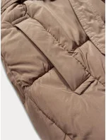 Tmavě béžová bunda pro přechodné období s páskem model 21248562 - J.STYLE Tmavě béžová bunda pro přechodné období s páskem model 21248562 - J.STYLE