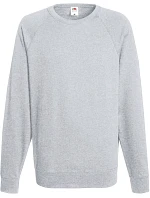 Fruit of the Loom Lightweight Raglan Sweat Pánská raglánová mikina 16.2138 heather grey Fruit of the Loom Lightweight Raglan Sweat Pánská raglánová mikina 16.2138 heather grey