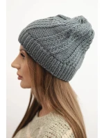 Dámská zimní čepice s vlnou grafitová Dámská zimní čepice s vlnou grafitová