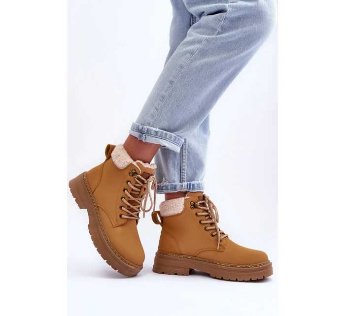 Dámské kožené trapery Hnědé Jette Dámské kožené trapery Hnědé Jette