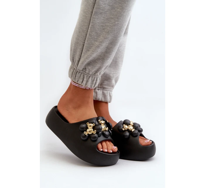 Dámské Žabky S Ozdobami Na Podrážce Černé model 21665975 - Boto