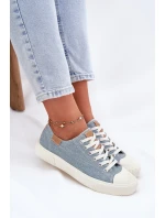 Dámské Textilní Tenisky Big Star model 21693106 Modré - Big Star Shoes Dámské Textilní Tenisky Big Star model 21693106 Modré - Big Star Shoes