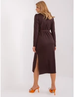 LK SK 509447 šaty.75P tmavě hnědá LK SK 509447 šaty.75P tmavě hnědá