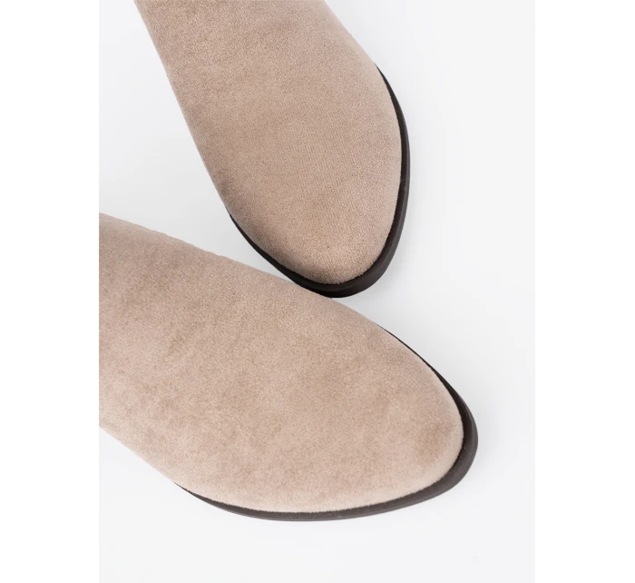 Praktické dámské  kotníčkové boty hnědé Obcas