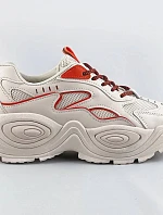 Béžovo-oranžové dámské sportovní boty s vysokou podrážkou (RA15)