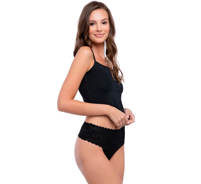 Dámská tanga Bellie black maxi - JULIMEX