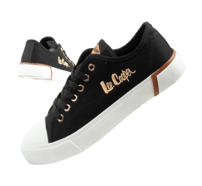 buty sportowe damskie z tkaniny czarne dámské model 21360852 - Lee Cooper buty sportowe damskie z tkaniny czarne dámské model 21360852 - Lee Cooper