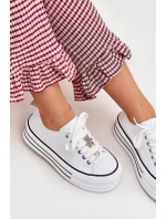 Dámské Tenisky Na Platformě Se Zlatými Doplňky Bílé Fiorina Dámské Tenisky Na Platformě Se Zlatými Doplňky Bílé Fiorina