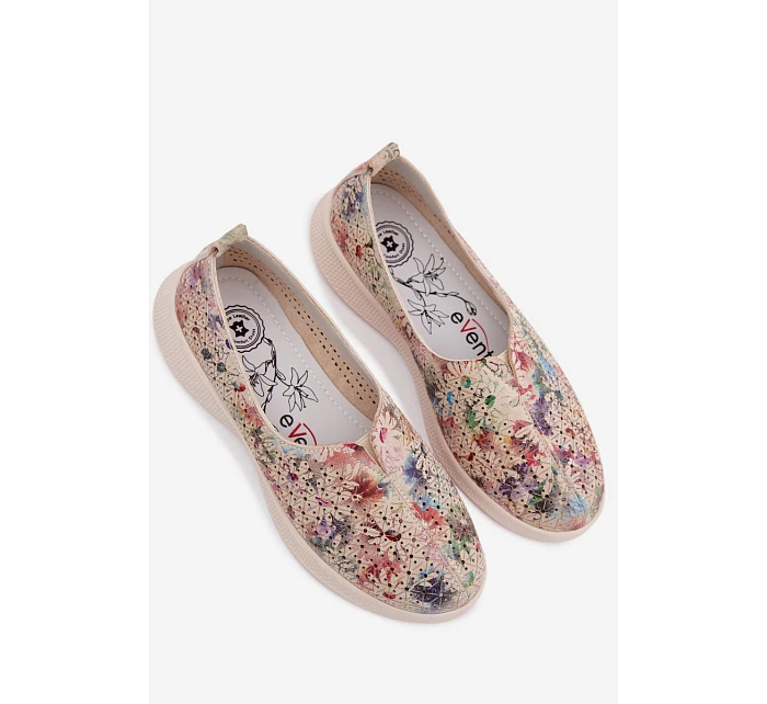 Semišové perforované dámské polobotky Multikolor model 22094959 - EVENTO Semišové perforované dámské polobotky Multikolor model 22094959 - EVENTO