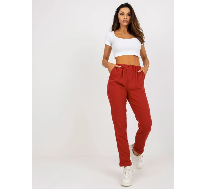 Kalhoty LK SP 507801 1.06X tmavě oranžová Kalhoty LK SP 507801 1.06X tmavě oranžová