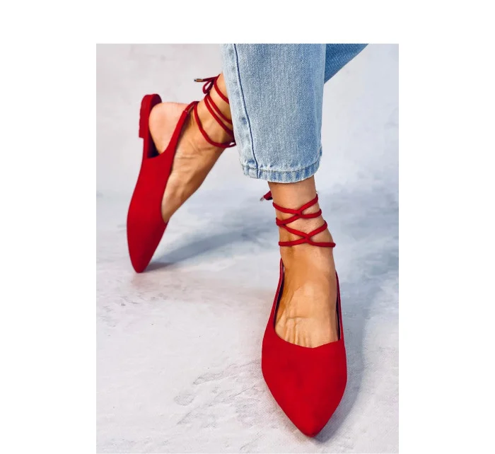 Dámské balerínky NF-68P Červená - Seastar