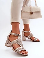 Dámské sandály 06459-25 zlaté - Sweet Shoes