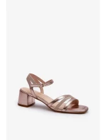 Sandály na podpatku model 196656 Step in style Sandály na podpatku model 196656 Step in style