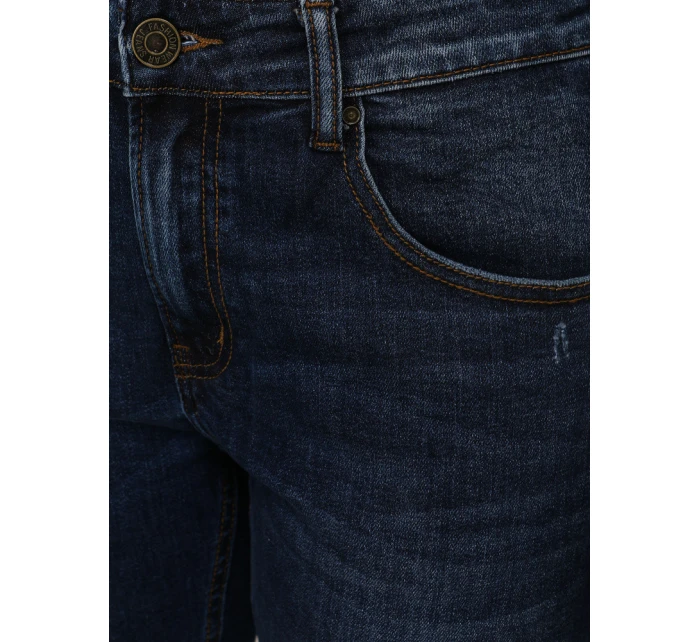 Jeansy męskie slim fit granatowe model 22022553 - FashionStreet