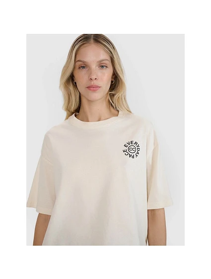 Dámské tričko oversize s potiskem model 21433324 - 4F