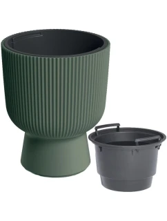 MILLY květináče na podstavci 24CM GREEN PINA dětské