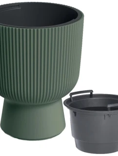 MILLY květináče na podstavci 24CM GREEN PINA dětské