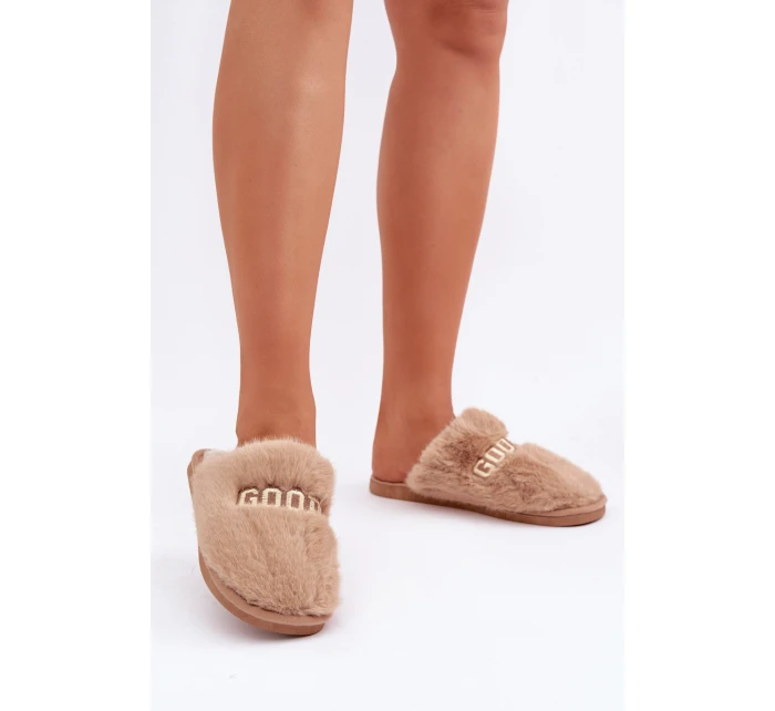 Dámské Pantofle S Kožíškem A Hnědé model 21681753 - Boto Dámské Pantofle S Kožíškem A Hnědé model 21681753 - Boto