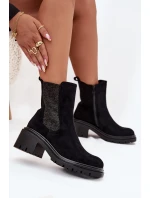 Dámské Zateplené Kotníkové Boty Na Klíně Černé Zoralia Dámské Zateplené Kotníkové Boty Na Klíně Černé Zoralia